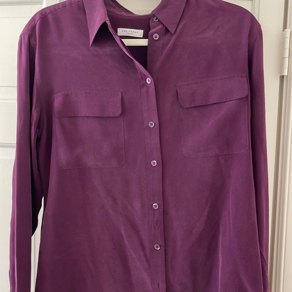 Equipment Blouse in Plum